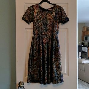 LuLaRoe Metallic Dress Small